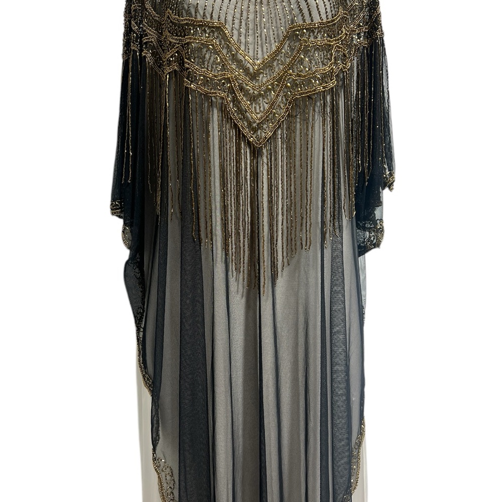 Elegant Black and Gold Women's Dress